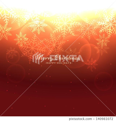 Beautiful Merry christmas greeting card with snowflakes 140981072