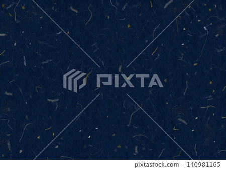 A deep navy blue Japanese paper texture background that makes gold leaf stand out. A deep navy blue Japanese paper texture background that makes gold leaf stand out. 140981165
