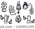 鬼屋插圖（無色） 140981209