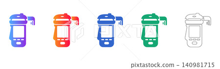 Electronic Device Icon Set Electronic Device Icon Set 140981715