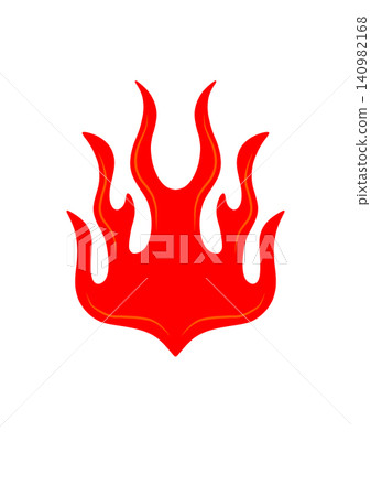 Modern Burning Blaze Symbol Isolated on Transparent Background 140982168