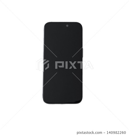 iPhone 15 Pro isolated on a white background. High quality photo iPhone 15 Pro isolated on a white background. High quality photo 140982260