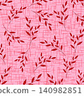 Hand drawn abstract leaf background pattern. flower background design for wallpaper, card, template, print, vector, illustration, minimal abstract 140982851