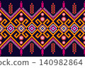 Geometric ethnic oriental pattern. Geometric ethnic pattern. Ethnic pattern. Navajo, Native American tribal fabric design for clothing, textile, wrapping, background, wallpaper, carpet, embroidery, pr 140982864