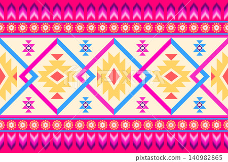 Geometric ethnic oriental pattern. Geometric ethnic pattern. Ethnic pattern. Navajo, Native American tribal fabric design for clothing, textile, wrapping, background, wallpaper, carpet, embroidery, pr Geometric ethnic oriental pattern. Geometric ethnic pattern. Ethnic pattern. Navajo, Native American tribal fabric design for clothing, textile, wrapping, background, wallpaper, carpet, embroidery, pr 140982865
