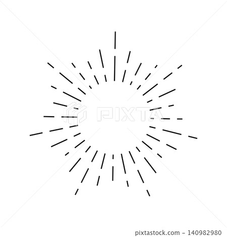 Circular shape, line sunburst, lots of lines Circular shape, line sunburst, lots of lines 140982980