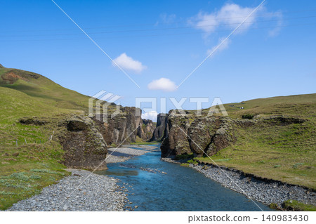 Fjadrargljufur Canyon and River in Iceland Fjadrargljufur Canyon and River in Iceland 140983430