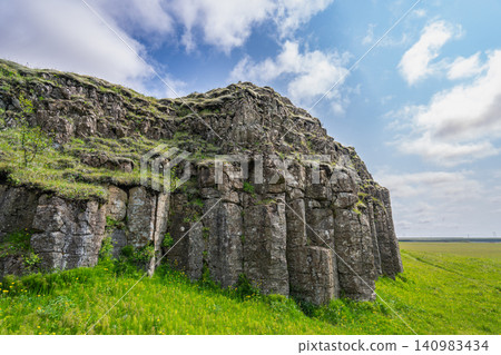 Basalt Columns at Dverghamrar in Kirkjubaejarklaustur, Iceland Basalt Columns at Dverghamrar in Kirkjubaejarklaustur, Iceland 140983434