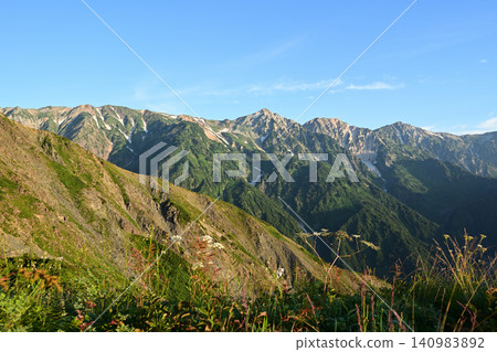 Mt. Karamatsu climb, Northern Alps, Nagano Prefecture Mt. Karamatsu climb, Northern Alps, Nagano Prefecture 140983892