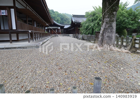 A view of the grounds of Kashihara Shrine in Kashihara City, Nara Prefecture. A view of the grounds of Kashihara Shrine in Kashihara City, Nara Prefecture. 140983919