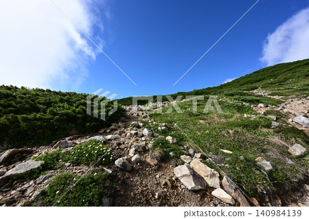 Mt. Karamatsu climb, Northern Alps, Nagano Prefecture Mt. Karamatsu climb, Northern Alps, Nagano Prefecture 140984139