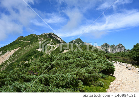 Mt. Karamatsu climb, Northern Alps, Nagano Prefecture Mt. Karamatsu climb, Northern Alps, Nagano Prefecture 140984151