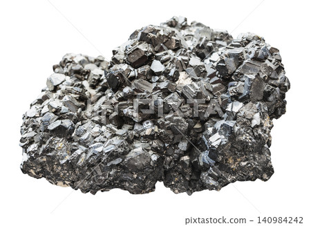 natural galena rock isolated on white 140984242