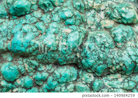 surface of natural green turquoise rock close-up surface of natural green turquoise rock close-up 140984259