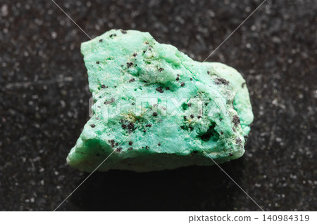 raw chrysocolla rock with libethenite on black raw chrysocolla rock with libethenite on black 140984319