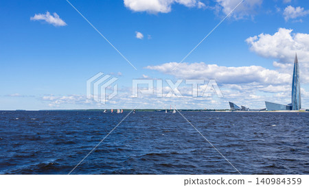 water of Gulf of Finland of Baltic Sea wth yachts water of Gulf of Finland of Baltic Sea wth yachts 140984359