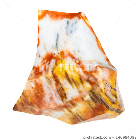 polished belorechit rock isolated on white polished belorechit rock isolated on white 140984382