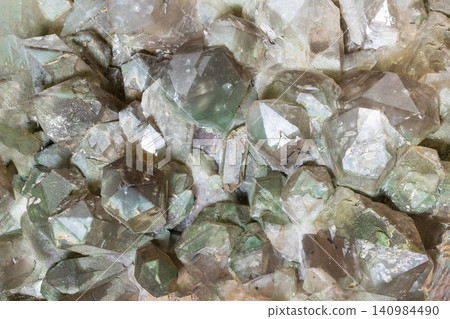surface of crystalline smoky and green quartz rock surface of crystalline smoky and green quartz rock 140984490