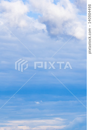 rainy cumulus clouds in blue sky on summer day rainy cumulus clouds in blue sky on summer day 140984498