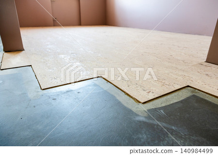 cork tiles glued to concrete base in apartment cork tiles glued to concrete base in apartment 140984499