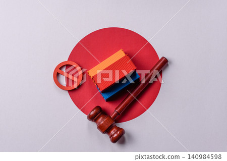 The cargo container ban on the japanese flag as a conceptual backdrop. The cargo container embargo The cargo container ban on the japanese flag as a conceptual backdrop. The cargo container embargo 140984598