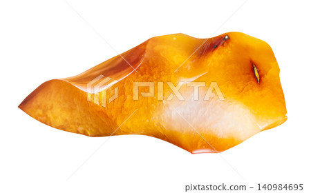 polished natural carnelian rock isolated on white polished natural carnelian rock isolated on white 140984695