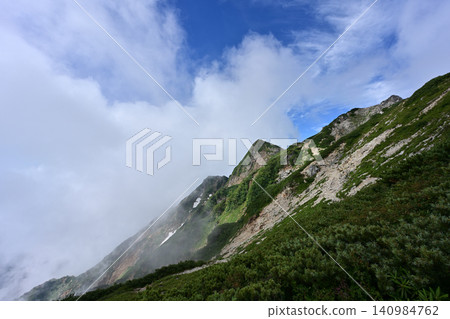 Mt. Karamatsu climb, Northern Alps, Nagano Prefecture Mt. Karamatsu climb, Northern Alps, Nagano Prefecture 140984762