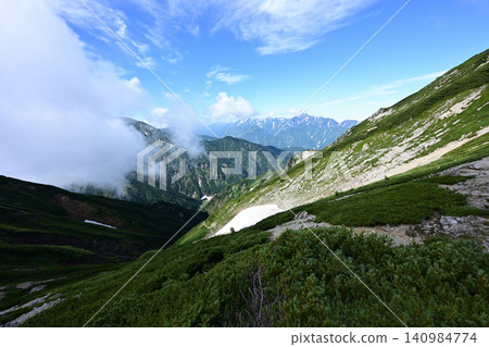 Mt. Karamatsu climb, Northern Alps, Nagano Prefecture Mt. Karamatsu climb, Northern Alps, Nagano Prefecture 140984774