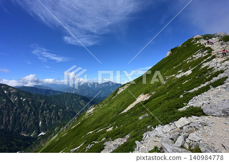 Mt. Karamatsu climb, Northern Alps, Nagano Prefecture Mt. Karamatsu climb, Northern Alps, Nagano Prefecture 140984778