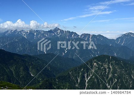 Mt. Karamatsu climb, Northern Alps, Nagano Prefecture Mt. Karamatsu climb, Northern Alps, Nagano Prefecture 140984784