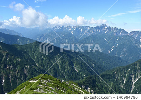 Mt. Karamatsu climb, Northern Alps, Nagano Prefecture Mt. Karamatsu climb, Northern Alps, Nagano Prefecture 140984786