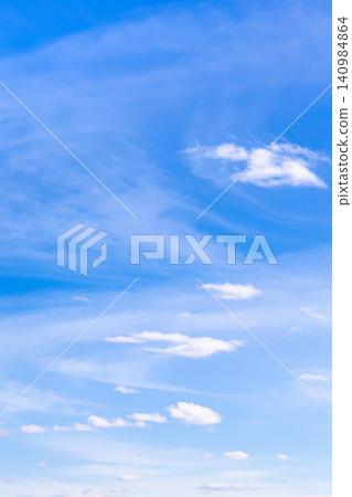 cirrus and cumulus clouds in blue cloudy sky cirrus and cumulus clouds in blue cloudy sky 140984864