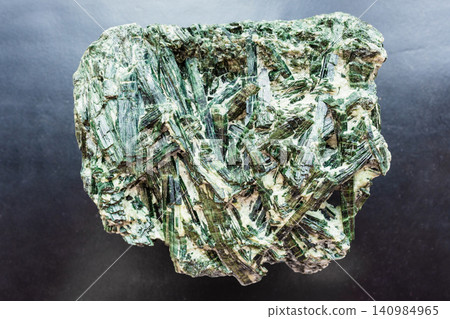 verdelite green tourmaline rock close-up on black verdelite green tourmaline rock close-up on black 140984965