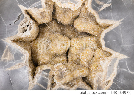 surface of natural septaria calcite crystals rock surface of natural septaria calcite crystals rock 140984974