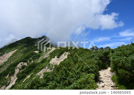 Mt. Karamatsu climb, Northern Alps, Nagano Prefecture Mt. Karamatsu climb, Northern Alps, Nagano Prefecture 140985093