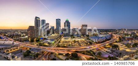 USA travel destination. American urban cityscape of Tampa, Florida. 140985706