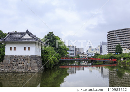 Odawara Castle Ruins Park during the rainy season 140985812