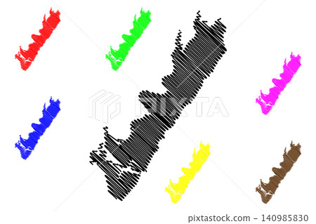 Meigs County, State of Tennessee (U.S. county, United States of America, USA, U.S., US) map vector illustration, scribble sketch Meigs map Meigs County, State of Tennessee (U.S. county, United States of America, USA, U.S., US) map vector illustration, scribble sketch Meigs map 140985830