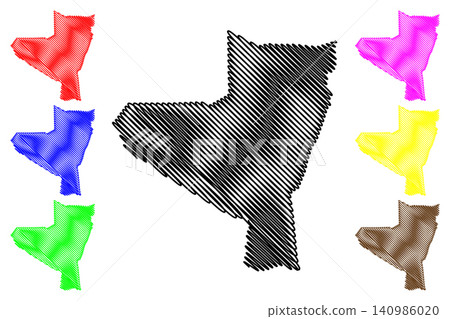 Kassala state (Republic of the Sudan, North Sudan) map vector illustration, scribble sketch Kassala map Kassala state (Republic of the Sudan, North Sudan) map vector illustration, scribble sketch Kassala map 140986020