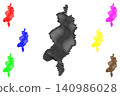 West Darfur state (Republic of the Sudan, North Sudan) map vector illustration, scribble sketch Gharb Darfor map 140986028