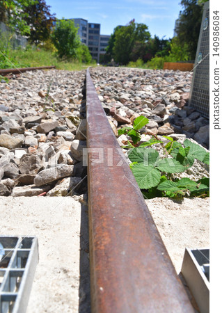Remains of a disused railway line in Petite Ceinture, 19th arrondissement of Paris (June 14, 2026) Remains of a disused railway line in Petite Ceinture, 19th arrondissement of Paris (June 14, 2026) 140986084