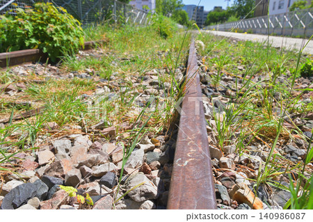 Remains of a disused railway line in Petite Ceinture, 19th arrondissement of Paris (June 14, 2026) 140986087