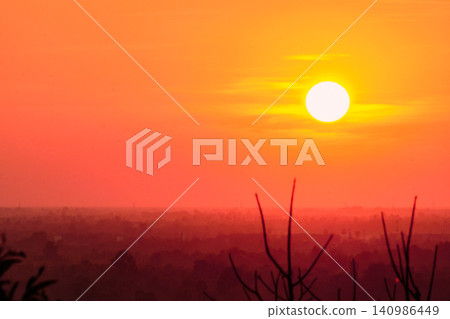 Sunset view of Angkor Wat Sunset view of Angkor Wat 140986449
