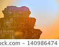 Phnom Bakheng Temple at sunset 140986474