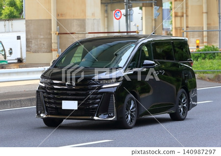 Image of a luxury black minivan Image of a luxury black minivan 140987297