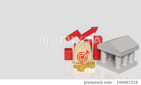 Central Bank Interest Rate Growth And Investment Strategy 3d render. Central Bank Interest Rate Growth And Investment Strategy 3d render. 140987319