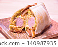 Curry paste hot sandwich 140987935