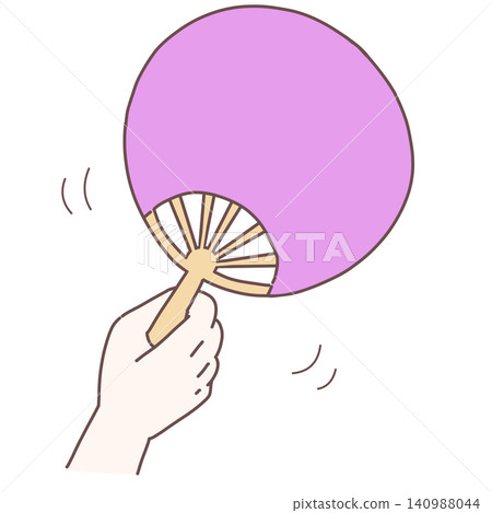 Light purple cheering fan Light purple cheering fan 140988044