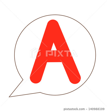 A-mark speech bubble A-mark speech bubble 140988109