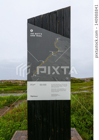 Signpost to the Great Auk in Newfoundland, Canada 140988841